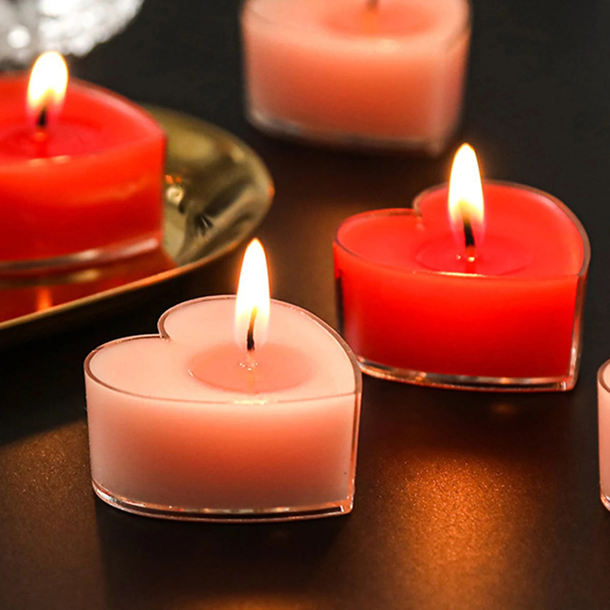 Heart Glow Candles
