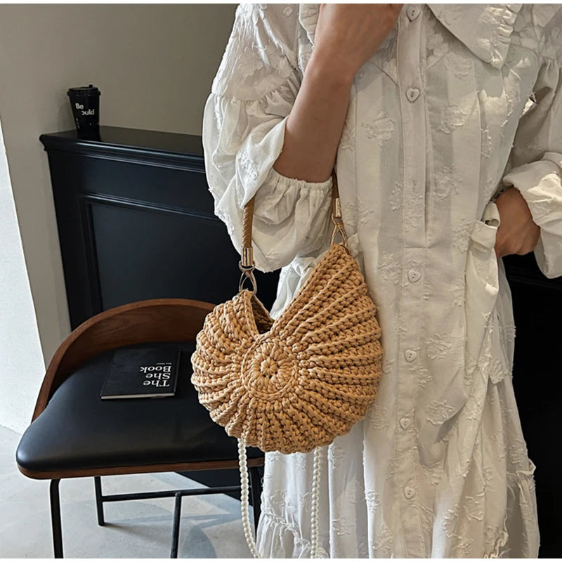 Conch Shell Crochet Bag