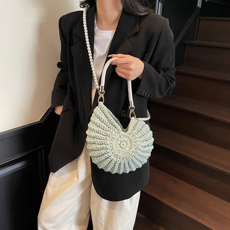 Conch Shell Crochet Bag