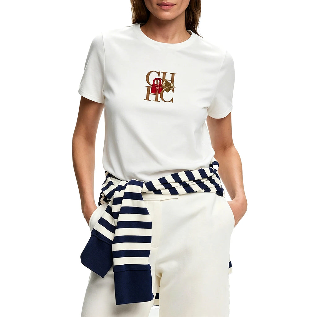 CH Embroidered Cotton T-shirt