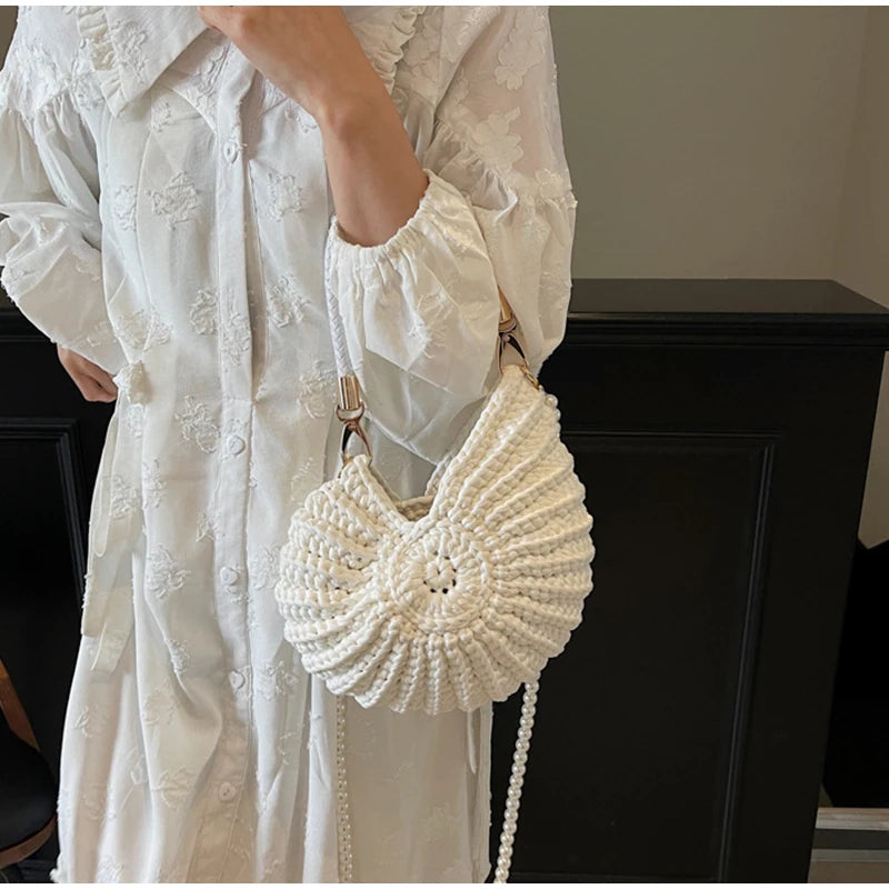 Conch Shell Crochet Bag