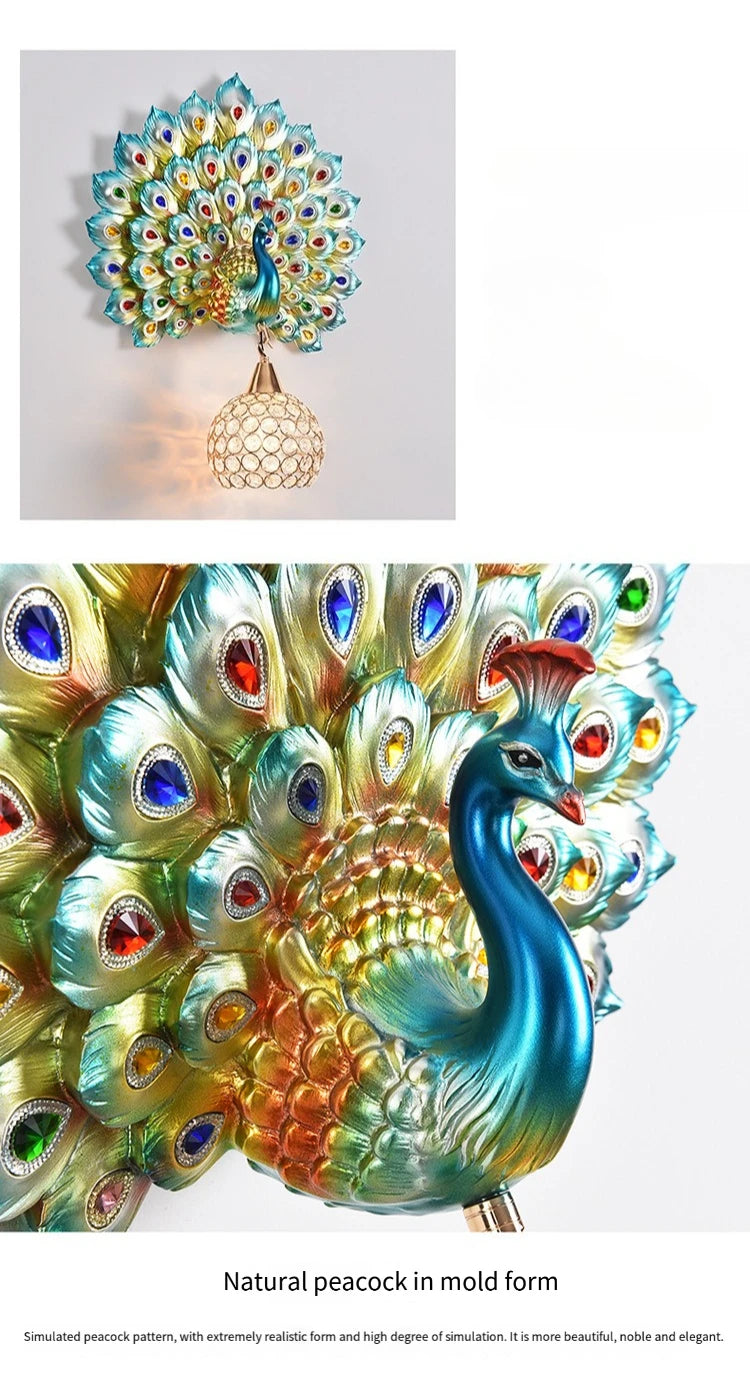 Peacock Wall Lamp