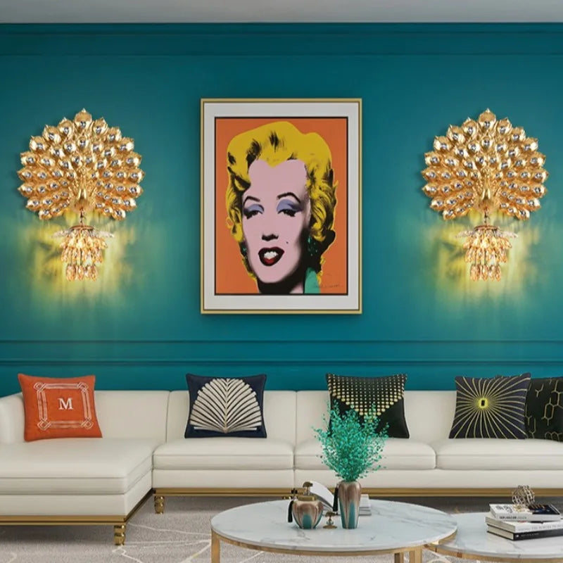 Peacock Wall Lamp