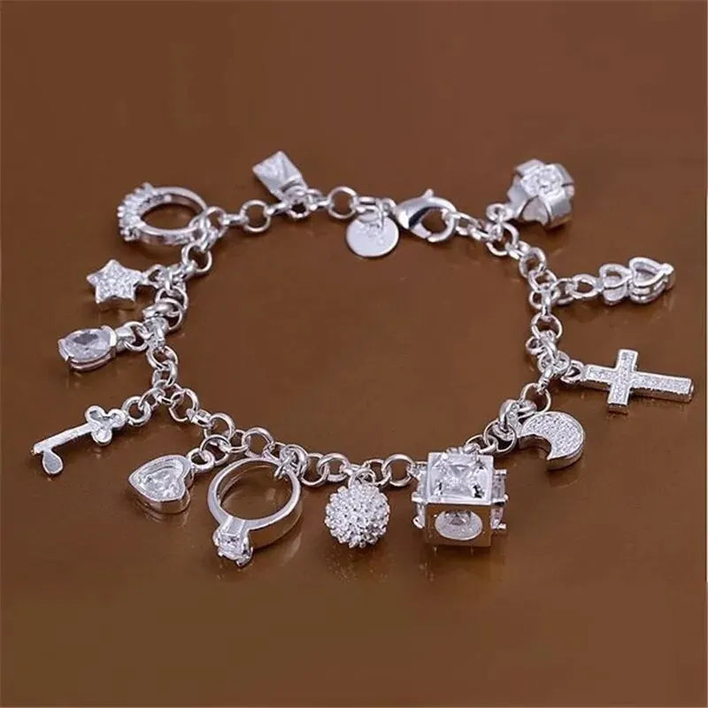 Silver Charm Bracelet