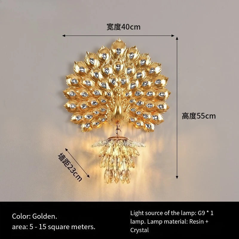 Peacock Wall Lamp