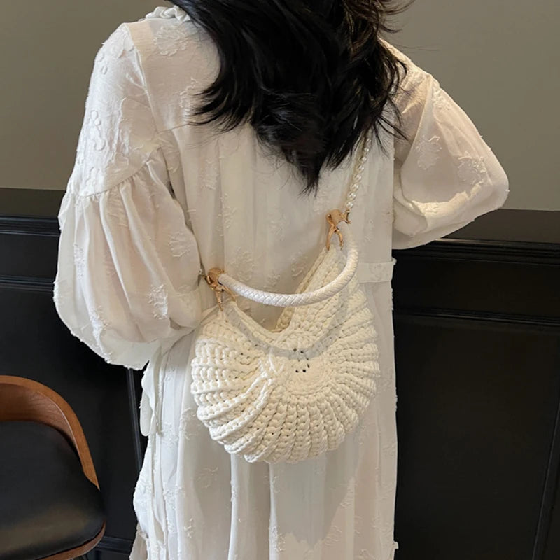 Conch Shell Crochet Bag