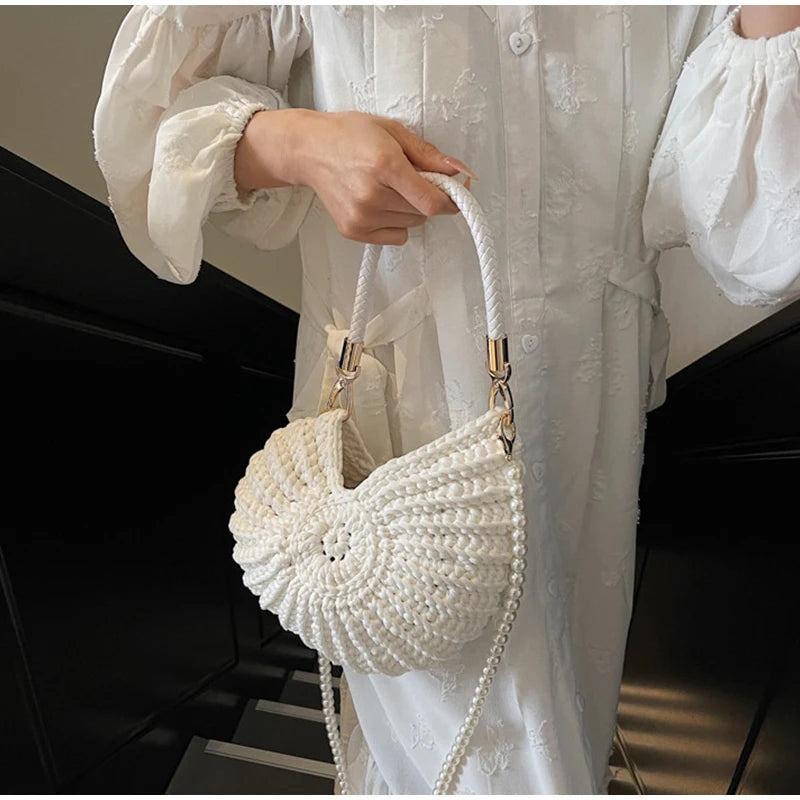 Conch Shell Crochet Bag