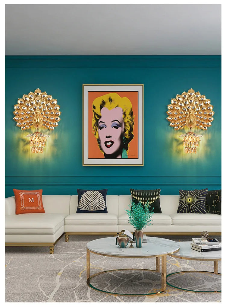 Peacock Wall Lamp