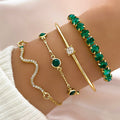 Snake Gem Bangle Set