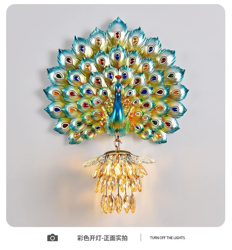 Peacock Wall Lamp