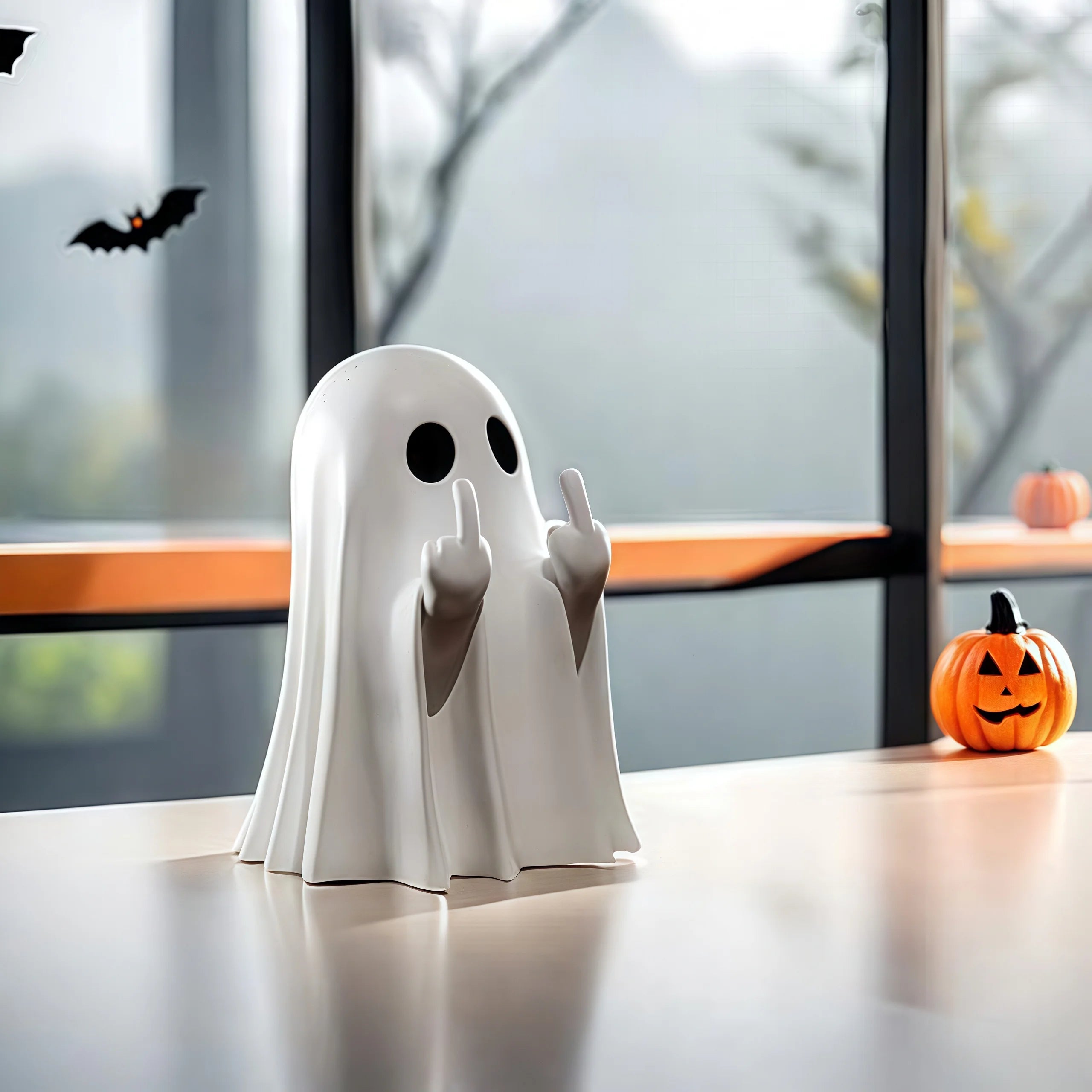 Funny Middle Finger Ghost