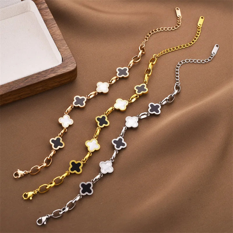 Lucky Clover Charm Bracelet