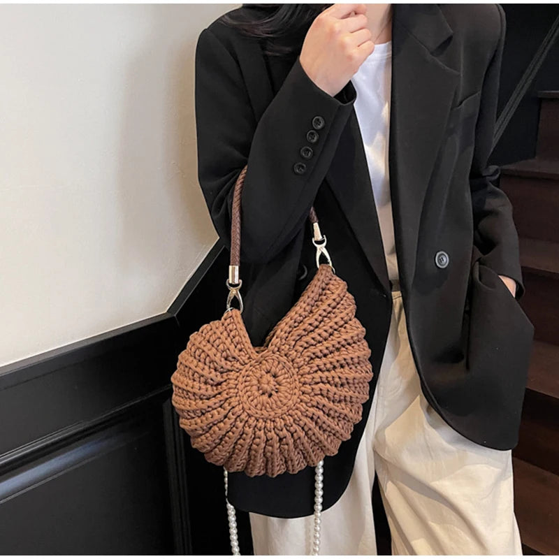 Conch Shell Crochet Bag