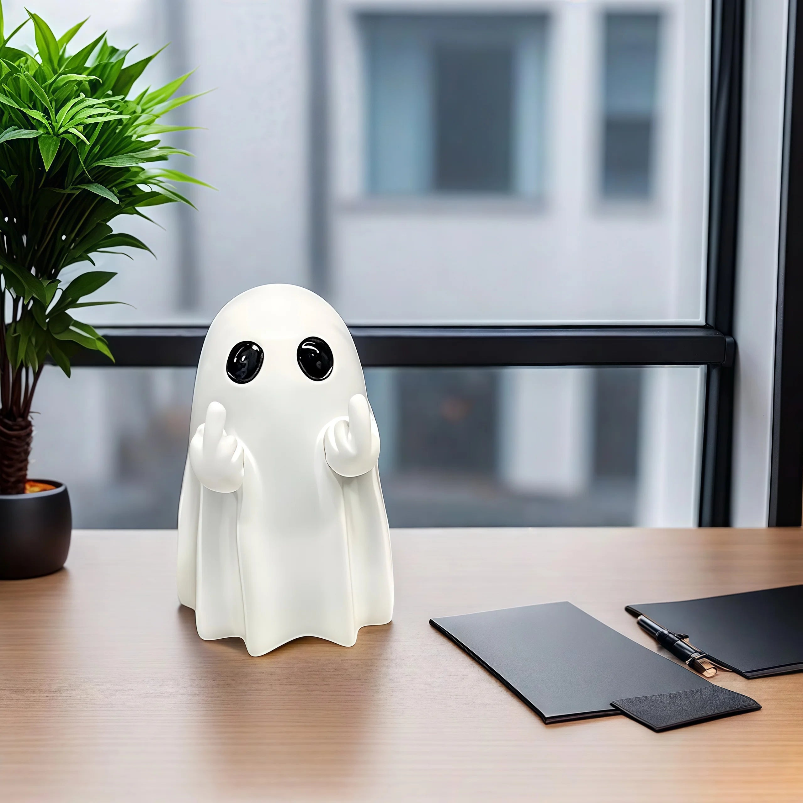 Funny Middle Finger Ghost