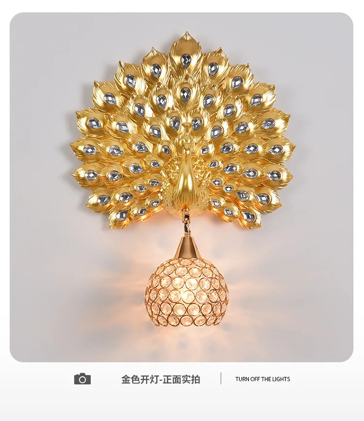 Peacock Wall Lamp