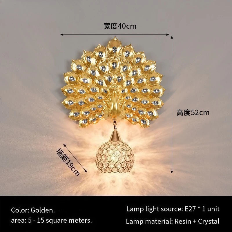 Peacock Wall Lamp