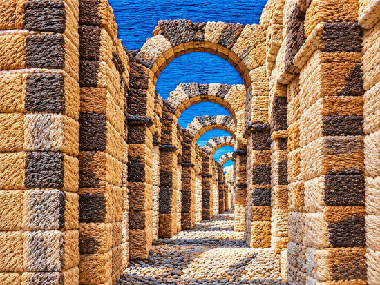 Ancient Stone Archway Perspective - Art Print