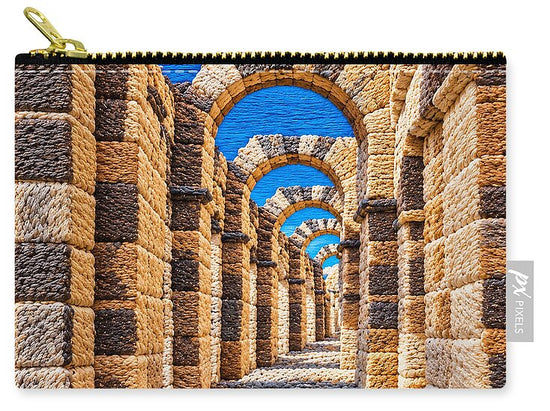 Ancient Stone Archway Perspective - Zip Pouch