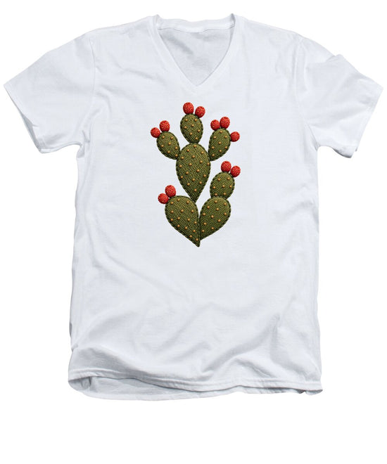 Cactus Embroidered with Red Fruits - Men&