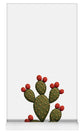 Cactus Embroidered with Red Fruits - Yoga Mat