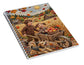 Children Playing in Autumnal Countryside - Spiral Notebook