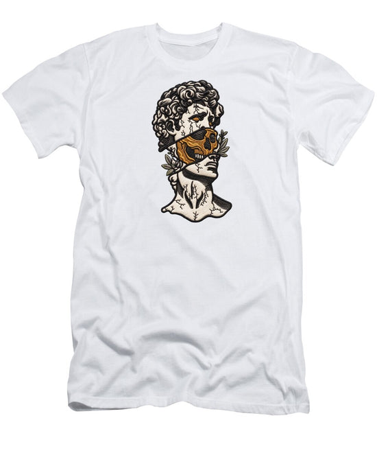 David Sculpture with Skull Overlay - T-Shirt