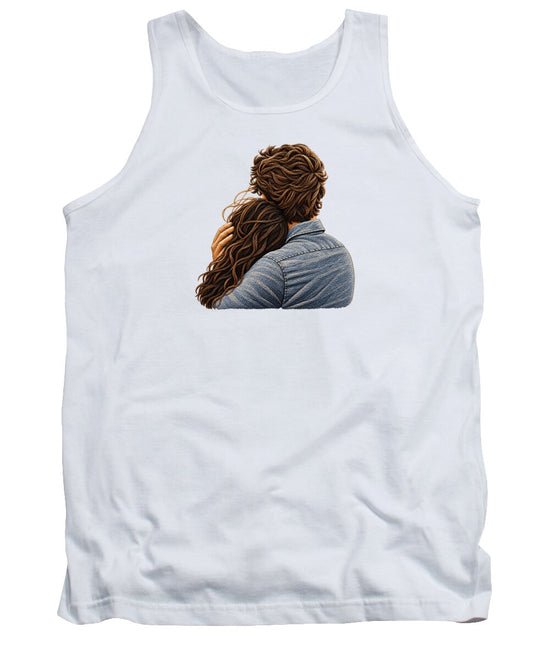 Embracing Couple from Behind - Tank Top