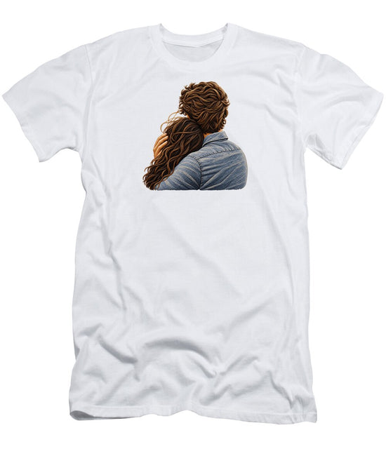 Embracing Couple from Behind - T-Shirt