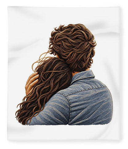 Embracing Couple from Behind - Blanket