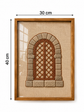 Arched Copper Door Handmade Embroidery Wall Art
