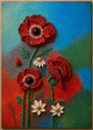 Handmade Anemones™ | 3D Relief Modeling Paste Floral Wall Art