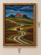 Country Road Home – Handmade Embroidered Wall Art