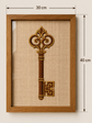 Antique Key Handmade Embroidery wall art