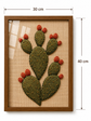 Cactus Handmade Embroidery – Desert Botanical Wall Art