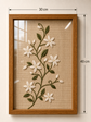 Jasmine Branch Handmade Embroidery Wall Art