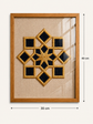 Golden Eight-Point Star Handmade Wall Art
