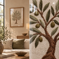 Olive Roots Handmade Embroidery Wall Art