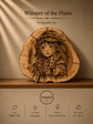 Handmade Olive Wood Pyrography Art – Wood Burning Wall Decor / Whisper of the Plains