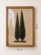 Cypress Trees Handmade Embroidery Wall Art