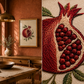 Split Pomegranate Handmade Wall Art
