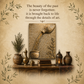 Handmade 3D Relief Paste Wall Art/ Flow of Letters
