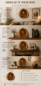 Handmade Olive Wood Pyrography Art – Wood Burning Wall Decor / Whisper of the Plains