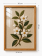 Orange Blossom Handmade Embroidery Wall Art