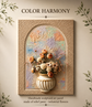 Handmade BloomRelief 3D™ Color Harmony – Luxury Sculptural Floral Wall Art