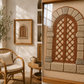 Arched Copper Door Handmade Embroidery Wall Art