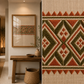 Handmade Geometric Embroidery Wall Art