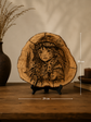 Handmade Olive Wood Pyrography Art – Wood Burning Wall Decor / Whisper of the Plains
