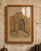 Stone Gate Handmade Embroidery Wall Art