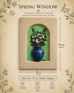 Handmade 3D Relief Paste Sculpture | Textured Floral Wall Art/Spring Window