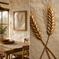 Golden Wheat Handmade Embroidery Wall Art.